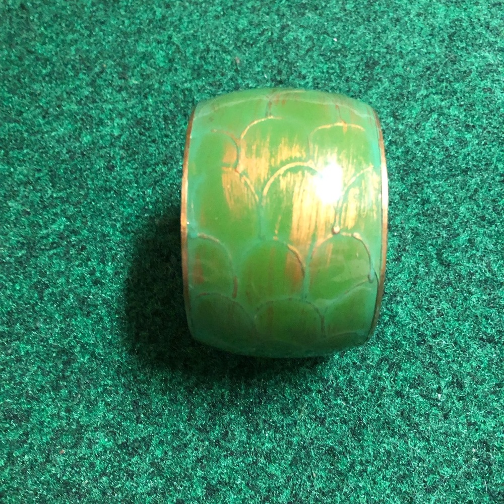 Bracelet Gilmdre color Green and gold